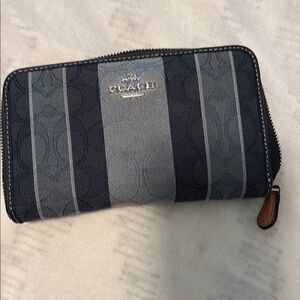 Coach Blue and Gray Wallet